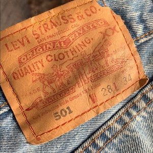 Levi’s 501 Jeans 28 x 34
